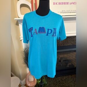 Vintage 1991 Tampa, Florida Baby Blue Tee